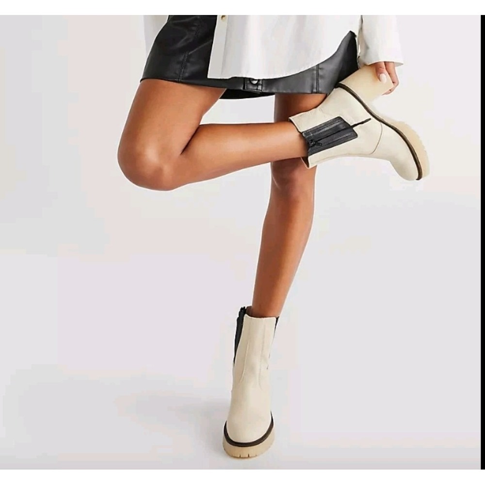 Free People James Y2K Chelsea Boots Bohemian Size 6/36.5 Chunky Platform